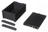 96016364-b-261712-pc-v0-7024 Bopla Bocube Series Graphite Grey Polycarbonate V0 Enclosure, IP66, IP68, IK07, Graphite Grey Lid, 271 x 170 x 120mm