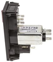 bzv03a062006 Bulgin 10A, 250 V ac Male Snap-In IEC Filter 2 Pole BZV03/A0620/06 2 Fuse
