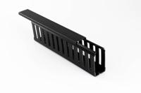 23453000n Betaduct 2345 Black Slotted Panel Trunking - Open Slot, W25 mm x D75mm, L2m, Noryl