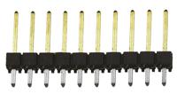 tsw-110-14-l-s Samtec TSW Series Straight Through Hole Pin Header, 10 Contact(s), 2.54 mm Pitch, 1 Row, Unshrouded