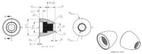sa-m30m20o Banner, Sensor Accessories Series Stand-off Pipe Adapter/Cover for Use with Connects Between TL50 and M20/DN15 Pipe
