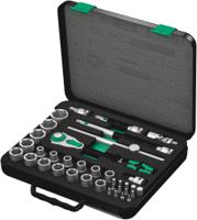 05003645001 Wera 37-Piece Metric 1/2 in Standard Socket/Bit Set with Ratchet, 6 point; Hex Bit; Phillips Bit; Pozidriv Bit; Torx Bit