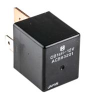 cb1ah-12v Panasonic Plug In Automotive Relay, 12V dc Coil Voltage, 70A Switching Current, SPST