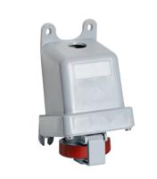 2cma167189r1000 Amphenol Industrial, 2CMA1 IP67, IP69 Red Wall Mount 3P+N+E Industrial Power Socket, Rated At 32A, 415 V