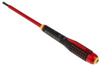 be-8040s Bahco Slotted  Screwdriver, 4 x 0.8 mm Tip, 100 mm Blade, VDE/1000V, 222 mm Overall
