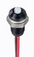 171-3812 RS PRO White Panel Mount Indicator, 21.6 → 26.4V dc, 6mm Mounting Hole Size, Lead Wires Termination, IP67