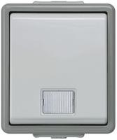 5ta4700 Siemens Grey Rocker Light Switch, 1 Way, 1 Gang, Delta