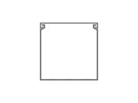 1set411023r0000 PVC Cable Trunking Accessory, 80 x 80mm