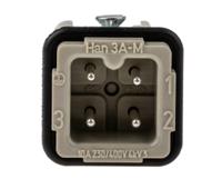 09200032611 HARTING Heavy Duty Power Connector Insert, 10A, Male, Han A Series, 3 Contacts