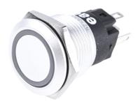 82-55511133 EAO 82 Series Illuminated Push Button Switch, Momentary, Panel Mount, 19mm Cutout, SPDT, Green LED, 240V, IP65, IP67