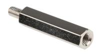 806-6733 RS PRO Standoff, M4 x M4 Thread, 30mm Body, Brass, Male/Female, 8mm Stud