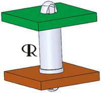dlcbst-7-01 DLCBST-7-01, 11.1mm High Nylon PCB Support Pillar for 2.54mm PCB Hole, 4mm Base