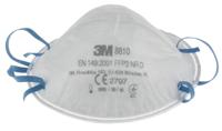 3m-8810 3M 8000 Series Disposable Face Mask for General Purpose Protection, FFP2, Non-Valved, Moulded 20 per Package