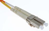 536-7134 RS PRO LC to LC Duplex Multi Mode OM2 Fibre Optic Cable, 50/125μm, Orange, 3m
