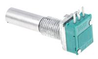 rk097111030x Alps Alpine RK097 10kΩ Rotary Carbon Film Potentiometer, Panel Mount (Through Hole), RK097111030X