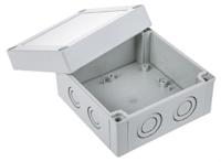pcm-12575-g-enclosure Fibox Grey Polycarbonate Enclosure, IP66, IP67, Grey Lid, 130 x 130 x 75mm