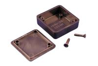 1551nbk Hammond 1551 Series Black ABS Enclosure, IP54, Black Lid, 35 x 35 x 15mm