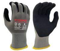 01-101-taille-8 KYORENE 01-101 Grey Graphene Work Gloves, Size 8, Nitrile Micro-Foam Coating