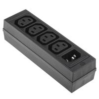 47470000 Schurter IEC C13 4 Gang Cable Trunking Power Block, 250 V ac
