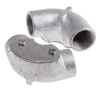 763-9214 RS PRO Inspection Elbow, Conduit Fitting, 25mm Nominal Size, Steel, Silver