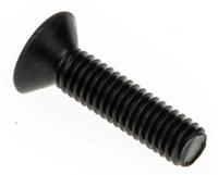 281-401 RS PRO Black, Self-Colour Steel Hex Socket Countersunk Screw, DIN 7991, M3 x 12mm