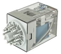 601390120040 Finder Plug In Power Relay, 12V dc Coil, 10A Switching Current, 3PDT