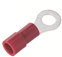 178-7277 RS PRO Insulated Ring Terminal, 5.3mm Stud Size, 0.5mm² to 1.5mm² Wire Size, Red