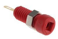930308701 Hirschmann Test & Measurement Red Female Banana Plug - Solder, 60V dc
