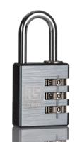 196-3969 RS PRO Combination Aluminium Combination Padlock, 5mm Shackle, 32mm Body