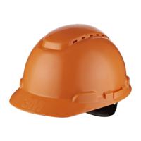 7000104213 3M H-700N Orange Hard Hats, AdjustableVentilated