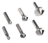 05104650001 Wera Countersink Drill Bit Set, 6.3 mm, 8.3 mm, 10.4 mm, 12.4 mm, 16.5 mm, 20.5 mm Head, 3 Flute(s), 8 Piece(s)