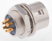 hr10-7r-6p73 Hirose Circular Connector, 6 Contacts, Panel, Miniature Connector, Socket, Male, HR10 Series