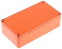 1590bor Hammond 1590 Series Orange Die Cast Aluminium Enclosure, IP54, Orange Lid, 112 x 60.5 x 31mm