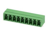 1803345 Phoenix Contact, 3.81mm Pitch, MC 1.5/9-G-3.81, 9 Way, Right Angle, Pluggable Terminal Block, Header, Through Hole,