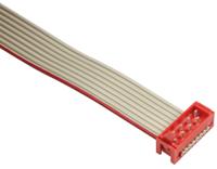 1483352-3 TE Connectivity Micro-MaTch Series Flat Ribbon Cable, 8-Way, 1.27mm Pitch, 250mm Length, Micro-MaTch IDC to Micro-MaTch
