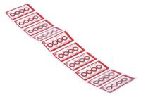 286-068 RS PRO Non-Reversible Temperature Sensitive Label, 127°C to 143°C, 4 Levels