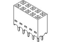 90151-2116 Molex C-Grid Series Straight Through Hole Mount PCB Socket, 16-Contact, 2-Row, 2.54mm Pitch, Solder Termination