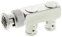 j01005a0003 Telegartner Tee 75Ω RF Adapter BNC Plug to BNC Socket 4GHz
