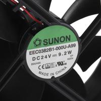 eec0382b1-000u-a99 Sunon EE Series Axial Fan, 24 V dc, DC Operation, 234.6m³/h, 9.2W, 383mA Max, 120 x 120 x 38mm