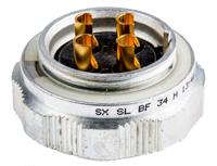 sl-bf-34-h Amphenol Socapex Circular Connector, 4 Contacts, Cable, Standard Connector, Socket, Female, IP67, SL61 Series