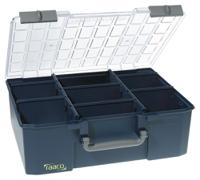 136341 Raaco 9 Cell Blue PC, PP Compartment Box, 150mm x 415mm x 330mm