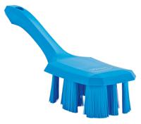 41793 Vikan Hard Bristle Blue Scrubbing Brush, 37mm bristle length, PET bristle material
