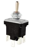 2nt91-7 Honeywell Toggle Switch, Panel Mount, (On)-Off-(On), DPDT, Tab Terminal