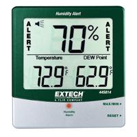 445814 Extech  Digital Thermohygrometer, ±4 %RH Accuracy, +140°F Max, 99%RH Max