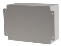 621-4902 RS PRO Grey Die Cast Aluminium Enclosure, IP67, Flanged, Grey Lid, 165.3 x 127.2 x 77.5mm