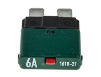 1610-21-6a ETA Thermal Circuit Breaker - 1610  Single Pole 32V dc Voltage Rating, 6A Current Rating