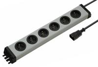 0200x02062318 Bodo Ehmann Type E - French 6 Gang Power Distribution Unit, 1.5m Cable, 16A, 250 V