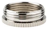 52104498 Lapp Cable Gland Adaptor, PG21 Exterior Thread, M25 Interior Thread, Nickel Plated Brass, SKINDICHT Series