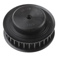 pb-pulley-5m-09mm-28t RS PRO Timing Belt Pulley, Steel 9mm Belt Width x 5mm Pitch, 28 Tooth