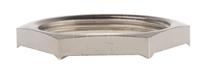 52103340 Lapp Silver Flame Retardant Nickel Plated Brass Cable Gland Locknut, M32 Thread